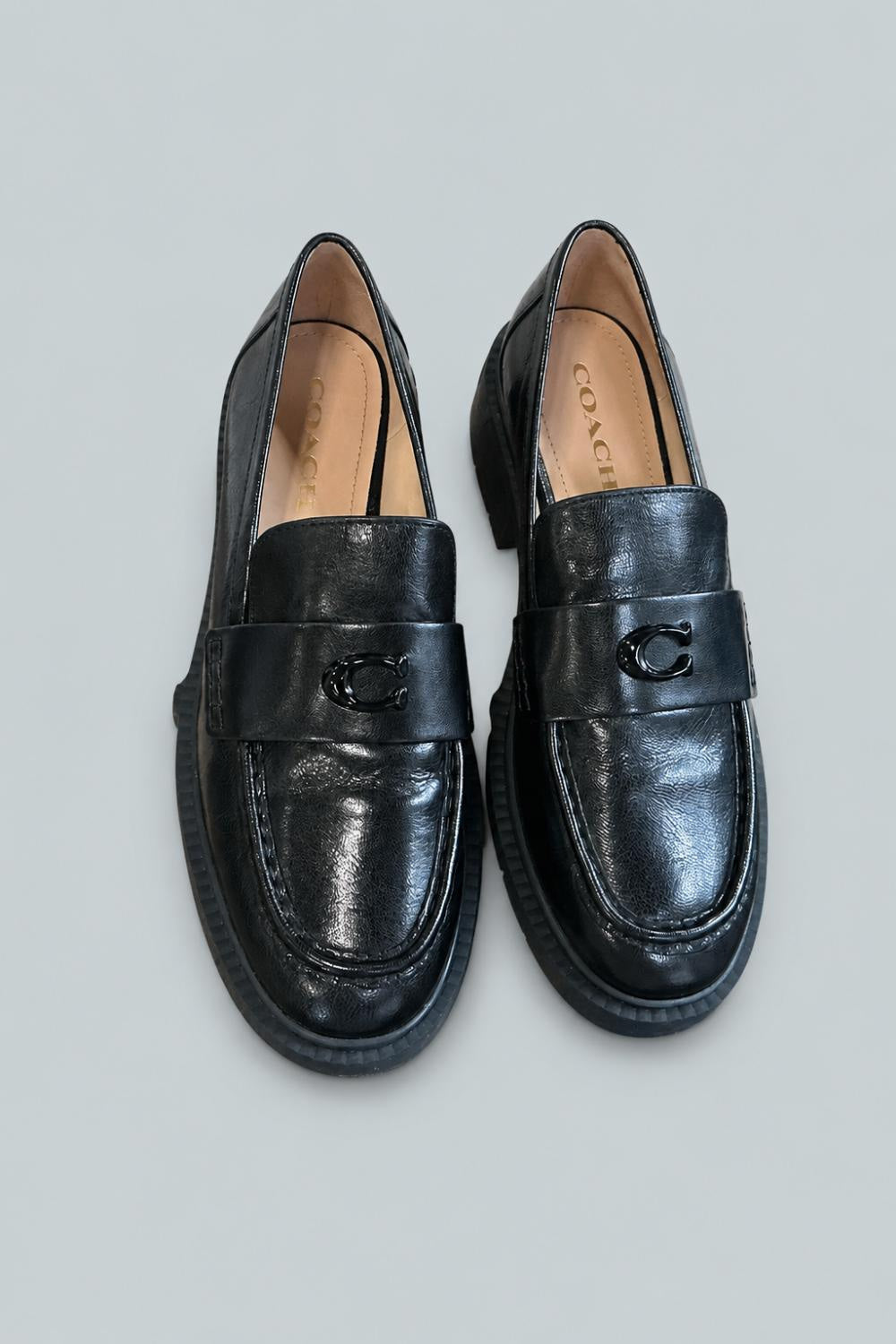 Women’s Leah Leather Loafers - Black - 9.5 B MEDIUM - Loafers