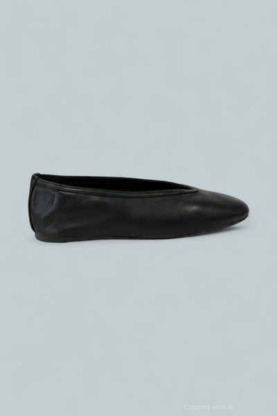 Women’s Leni Flats - Black Leather - Flats