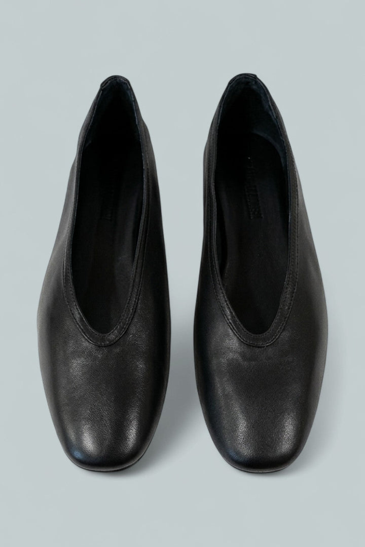 Women’s Leni Flats - Black Leather - Flats
