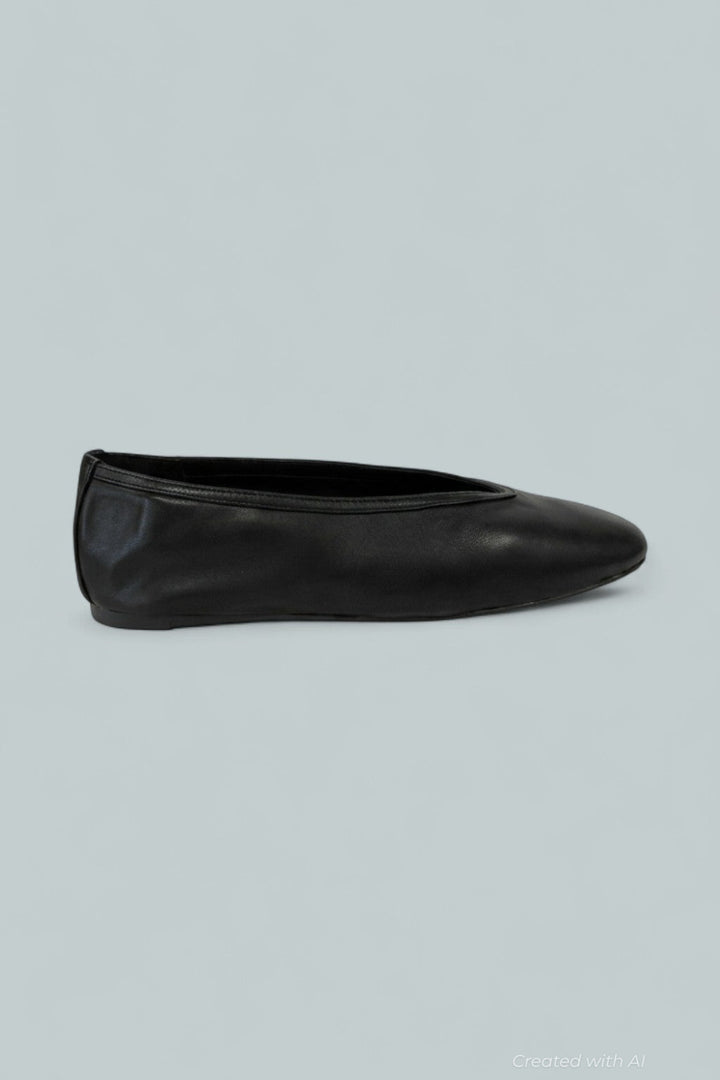 Women’s Leni Flats - Black Leather - Flats
