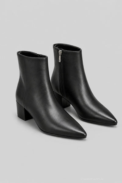 Women’s Leonna Block Heel Dress Booties - Black - 8 - Bootie