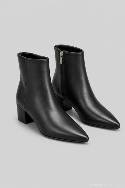 Women’s Leonna Block Heel Dress Booties - Black - 8 - Bootie