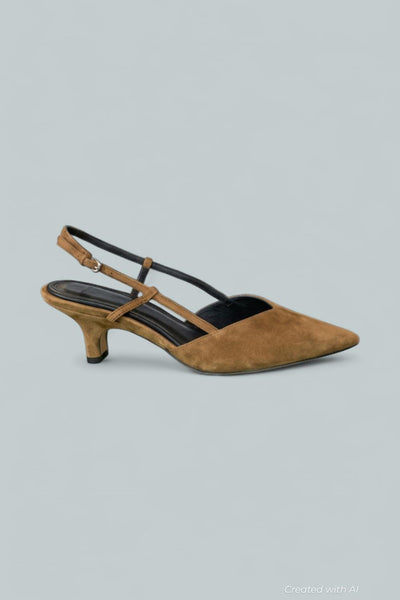 Women’s Levvy Suede Slingback Pump - Elmwood - 8.5 - Slingback