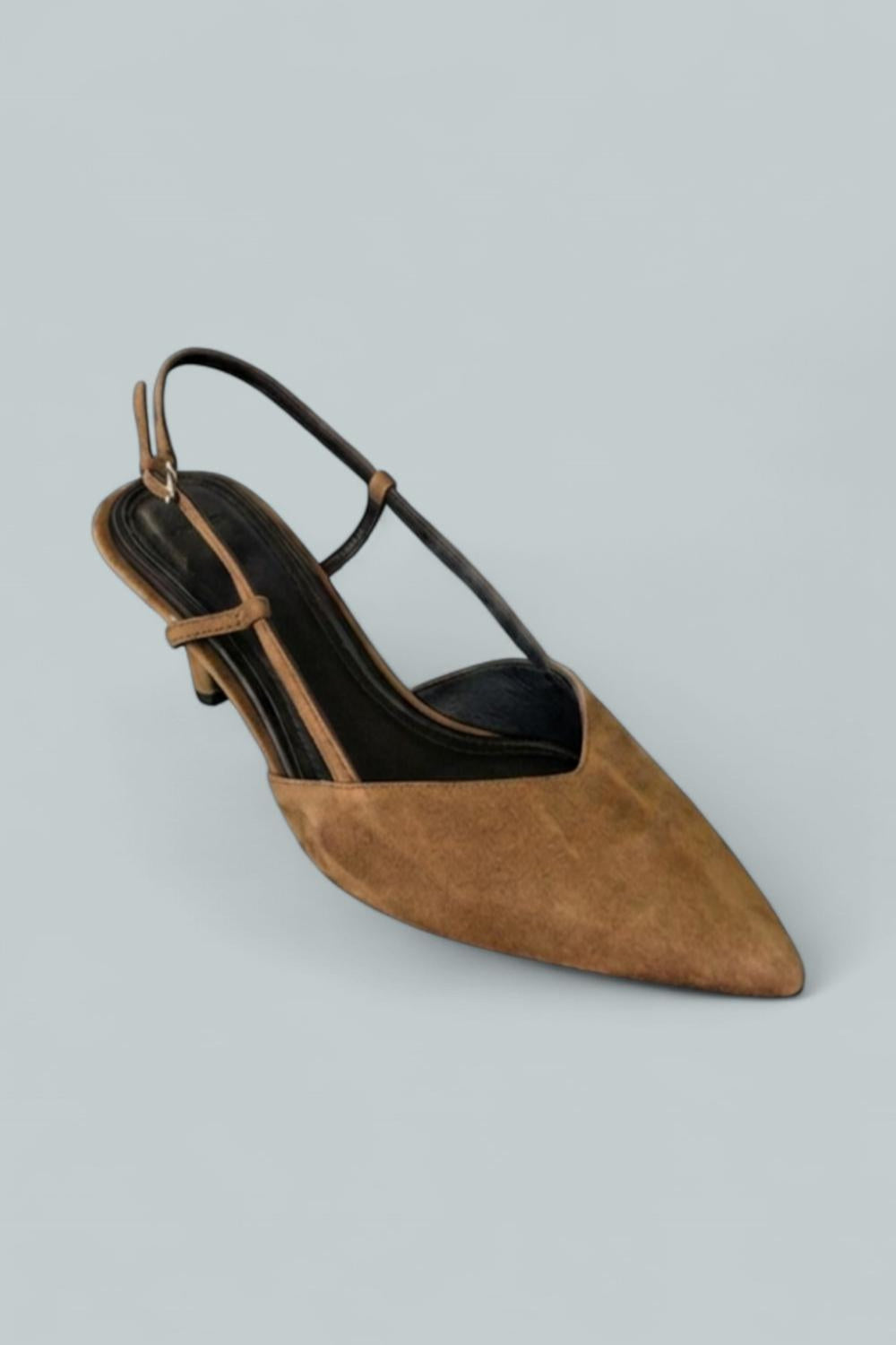 Women’s Levvy Suede Slingback Pump - Elmwood - 8.5 - Slingback