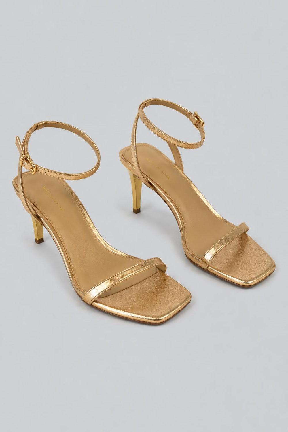 Women’s Liana Mid Heel Sandals - Pale Gold - Sandals