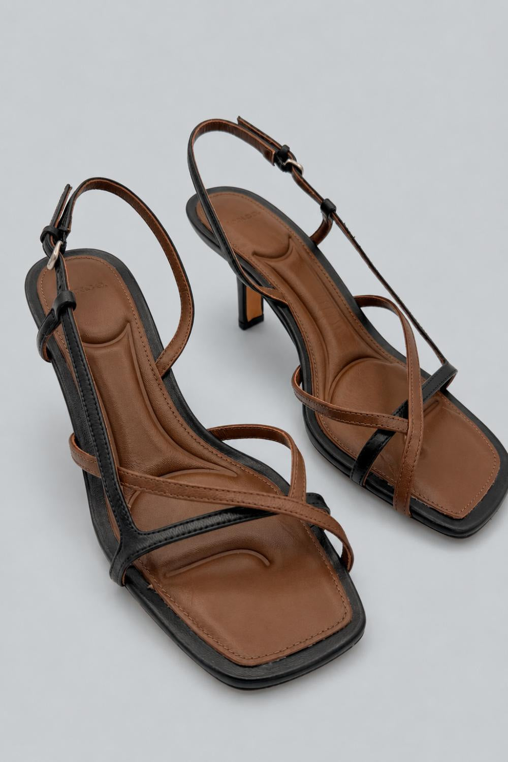 Women’s Lilian Slingback Sandals - Black/Cedar Brown - 7.5 - Sandals