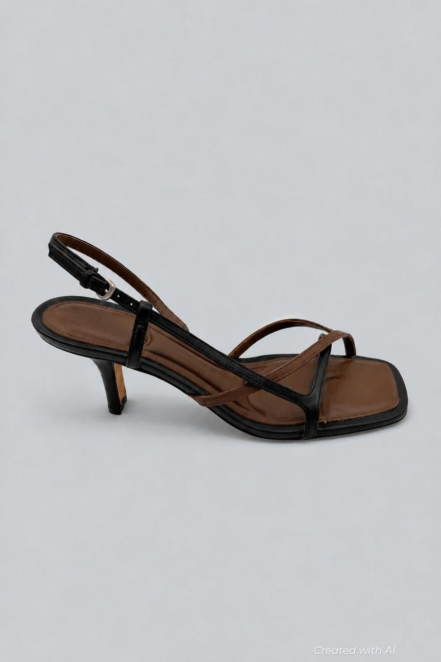 Women’s Lilian Slingback Sandals - Black/Cedar Brown - 7.5 - Sandals