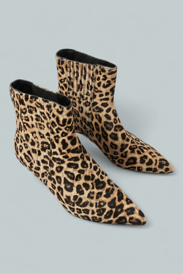 Women’s Lisa Calf Hair Booties - Leopard - Bootie