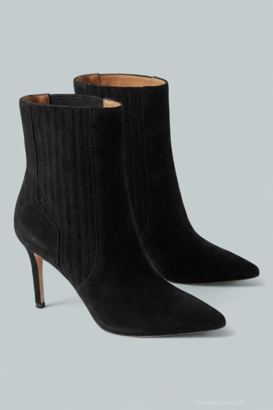 Women’s Lisa High Heel Booties - Black - 8 - Bootie