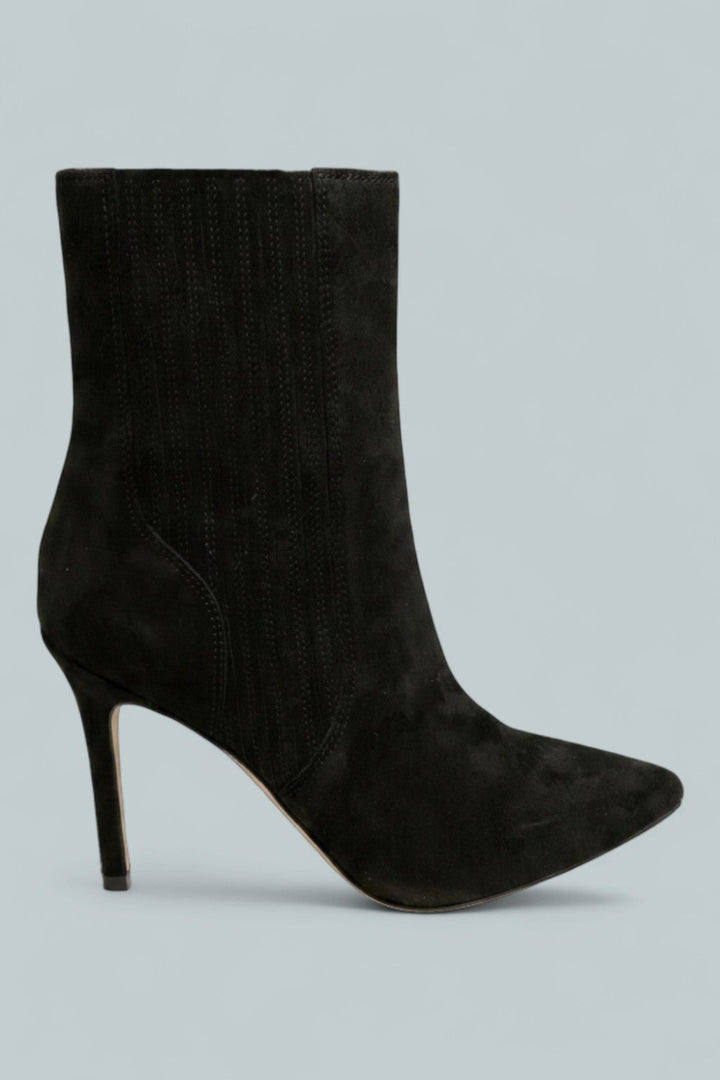 Women’s Lisa High Heel Booties - Black - 8 - Bootie