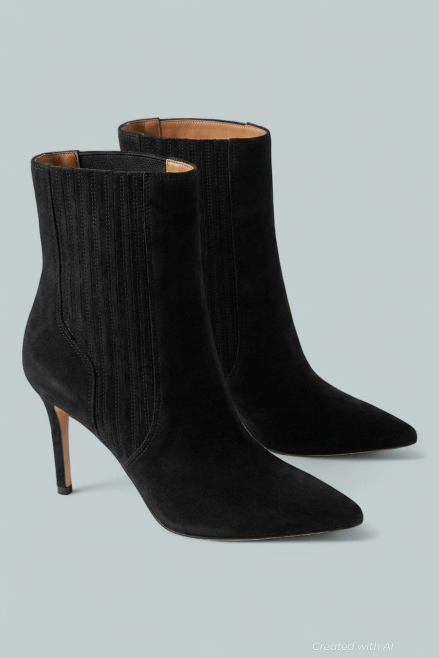 Women’s Lisa High Heel Booties - Black - 8 - Bootie