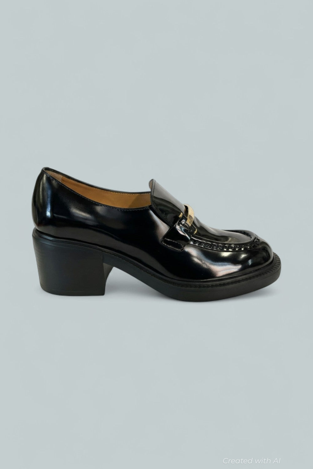 Women’s Loafer Pumps - Black - 7.5 US / 37.5 EU - Loafers