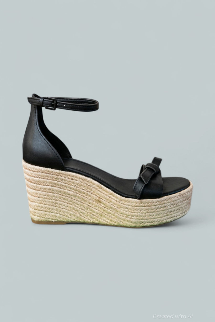 Women’s Loop Espadrille Wedge Sandals - Black - 6.5 - Espadrille