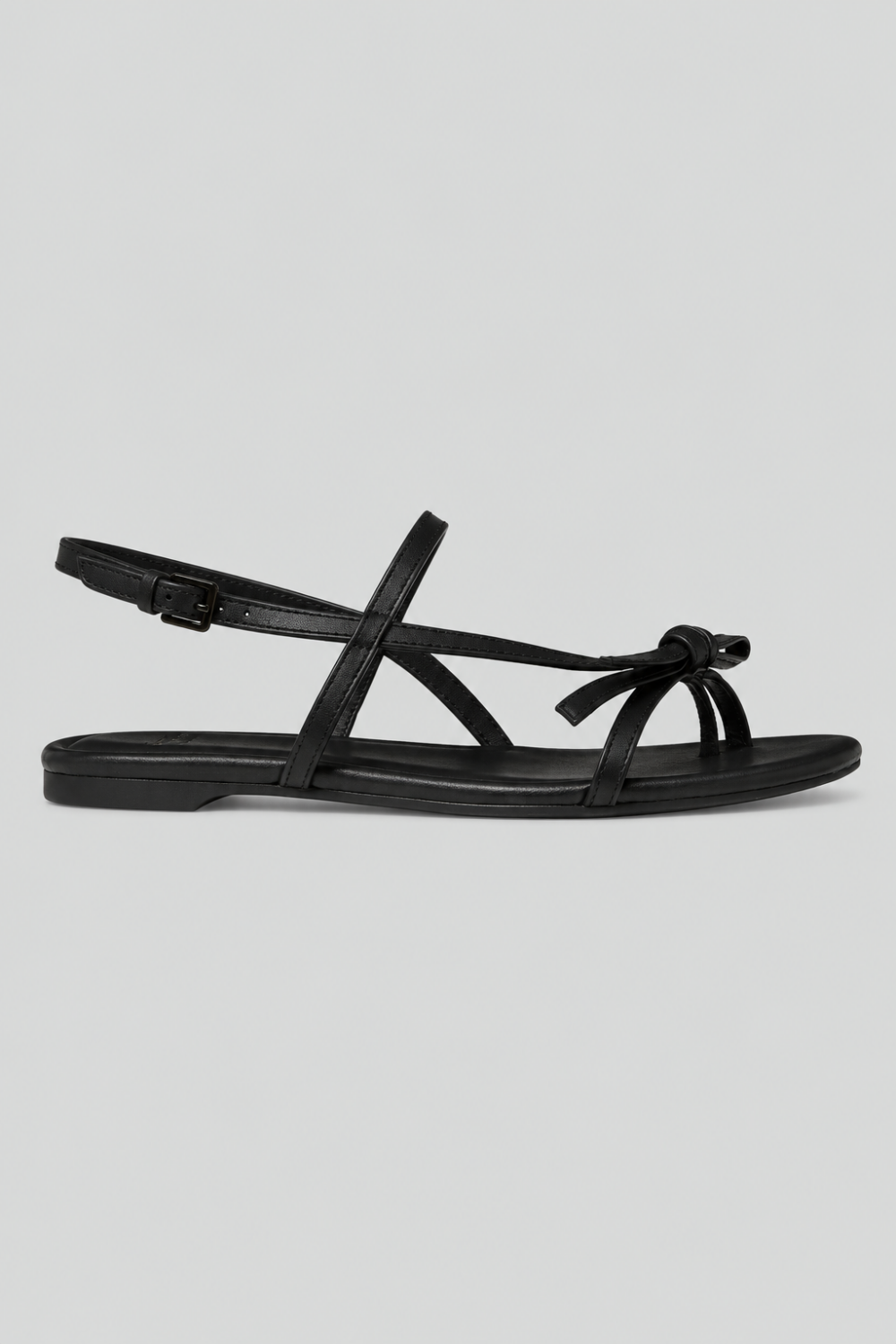 Women’s Loop Flat Sandals - Black - 8 - Sandal