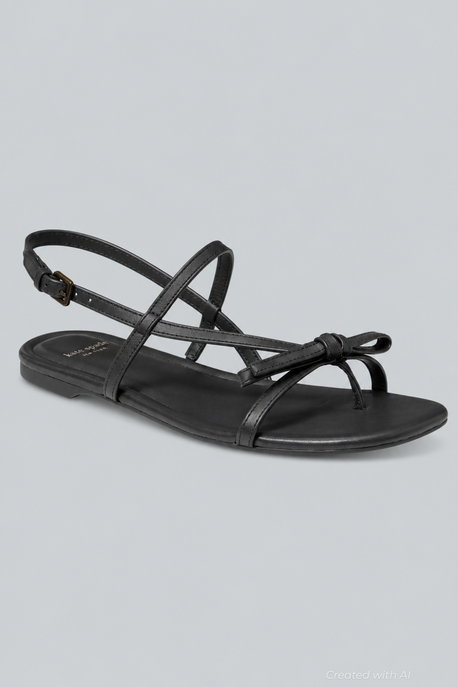 Women’s Loop Flat Sandals - Black - 8 - Sandal