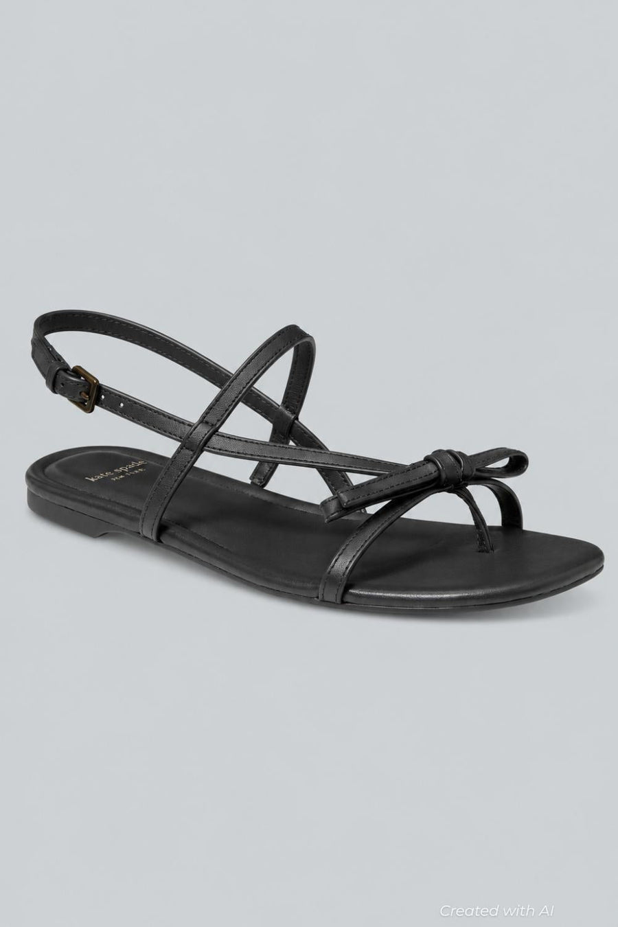 Women’s Loop Flat Sandals - Black - 8 - Sandal