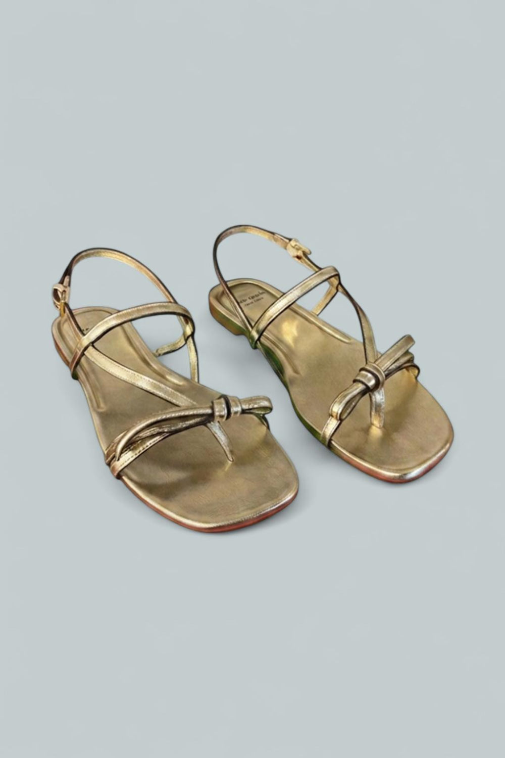 Women’s Loop Flats Sandals - Pale Gold - 6.5 - Sandals