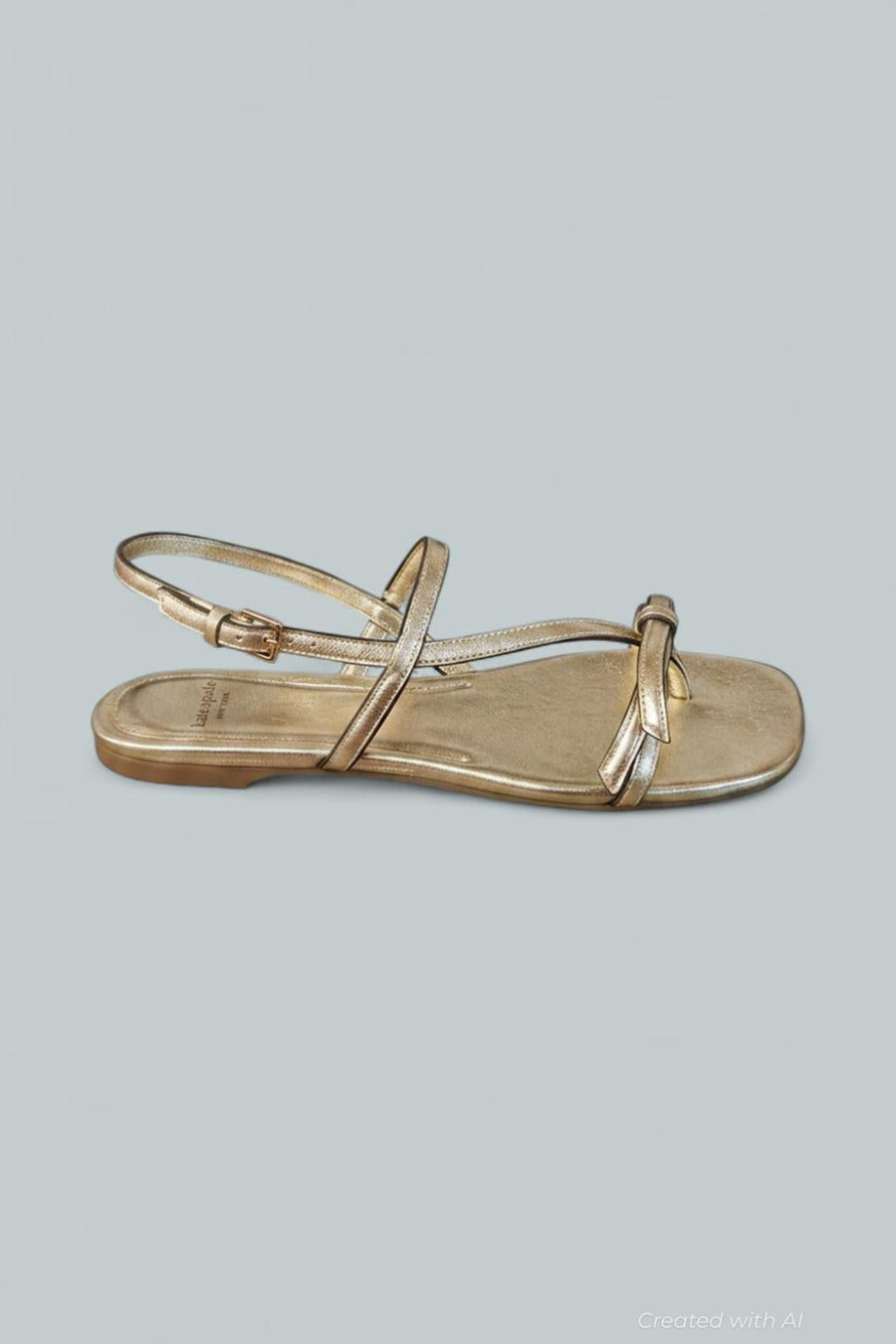 Women’s Loop Flats Sandals - Pale Gold - 6.5 - Sandals