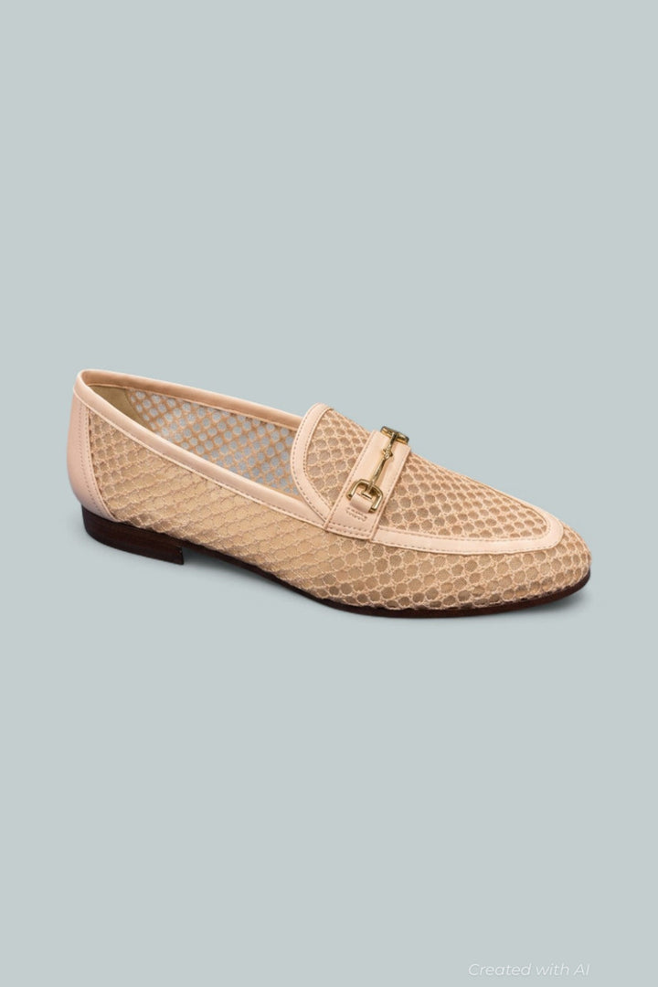 Women’s Loraine Mesh Bit Loafers - Ballet Pink - 9 - Loafers