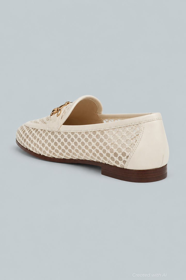 Women’s Loraine Mesh Bit Loafers - Modern Ivory - 9 - Loafers