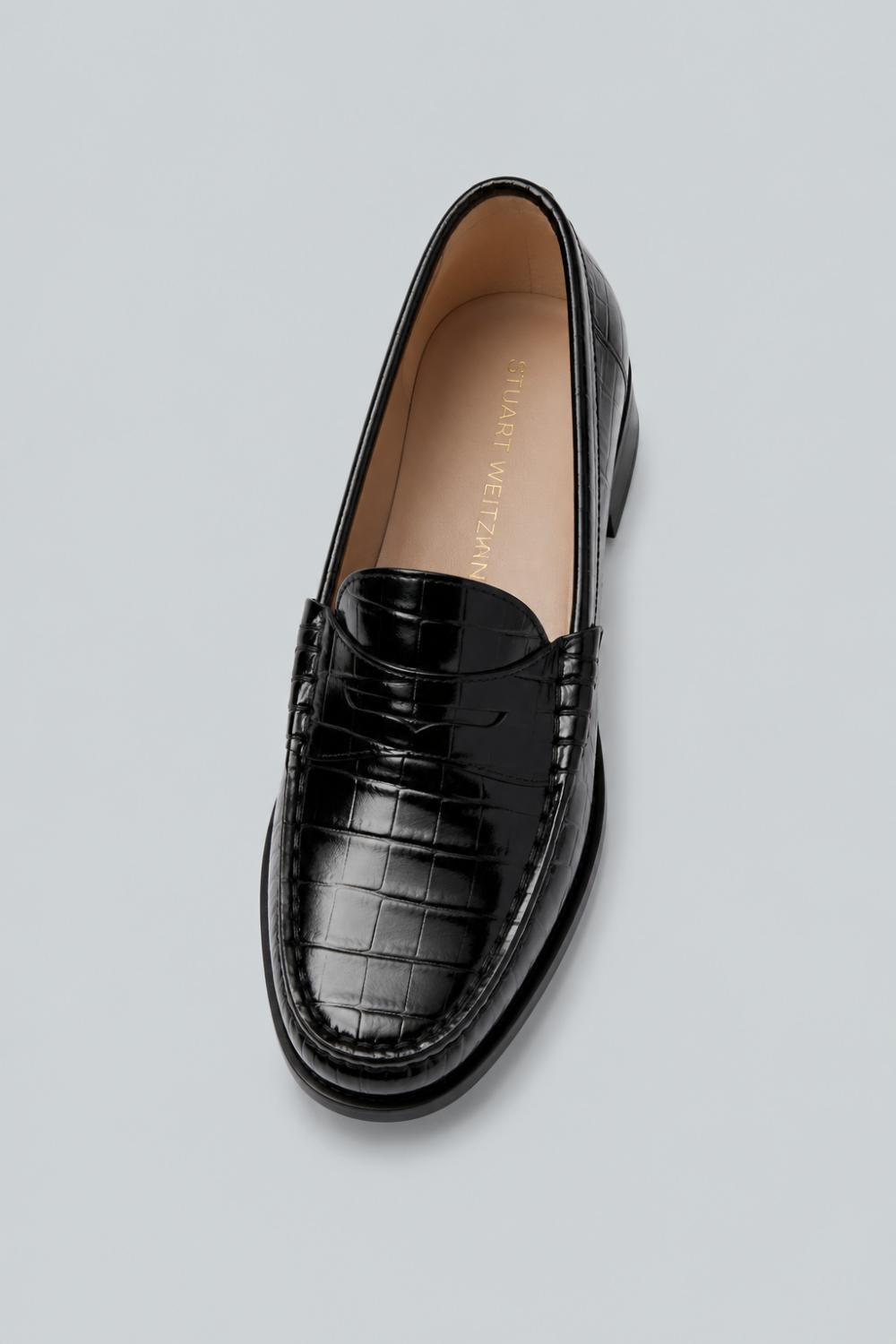 Women’s Lottie Embossed Loafers - Black - Loafers