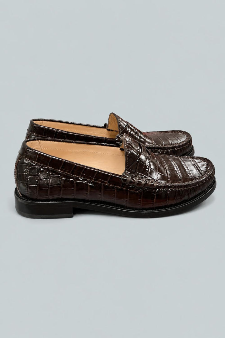 Women’s Lottie Embossed Loafers - Walnut - Loafers