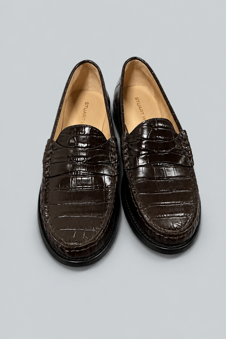 Women’s Lottie Embossed Loafers - Walnut - Loafers