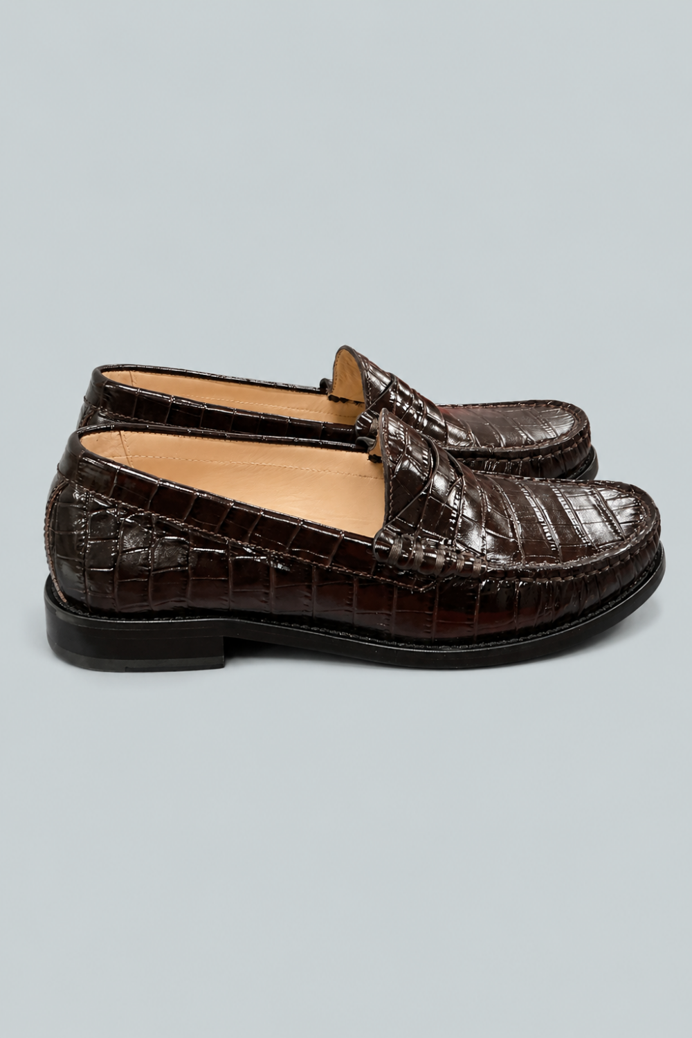 Women’s Lottie Embossed Loafers - Walnut - Loafers