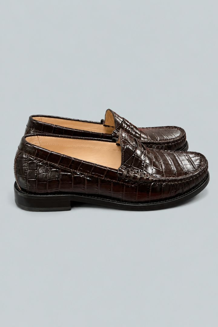 Women’s Lottie Embossed Loafers - Walnut - Loafers
