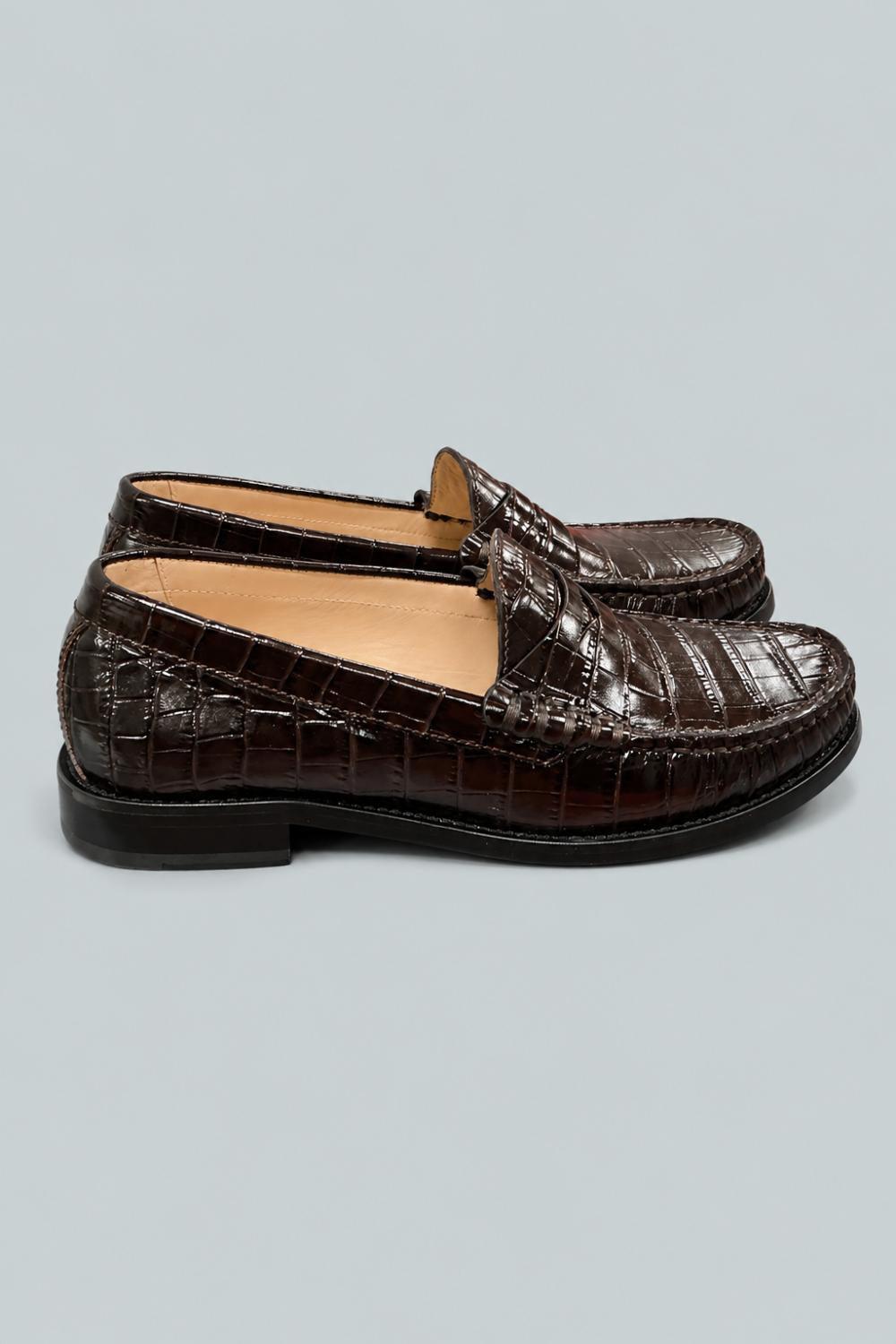 Women’s Lottie Embossed Loafers - Walnut - Loafers