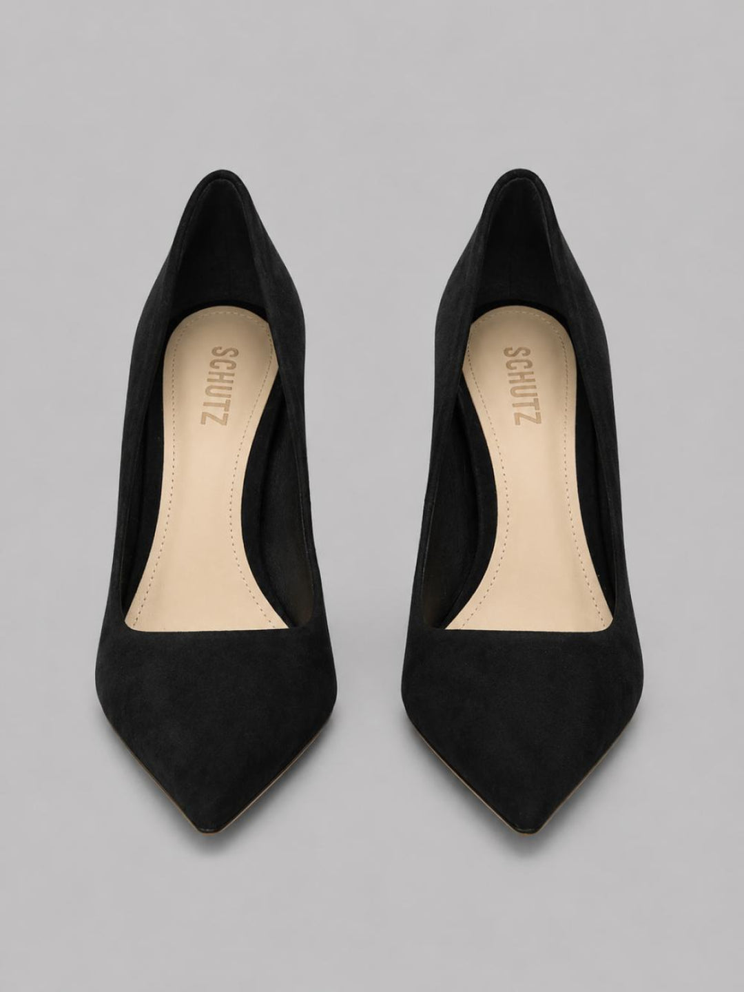 Women’s Lou Pointed Toe High Heel Pumps - Black Suede - Heels