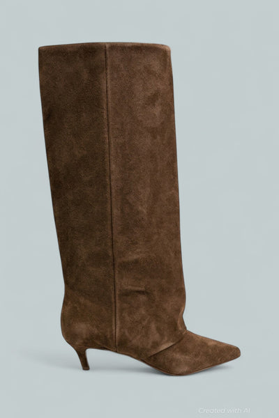 Women’s Luca Suede Tall Boots - Chestnut Suede - Boots