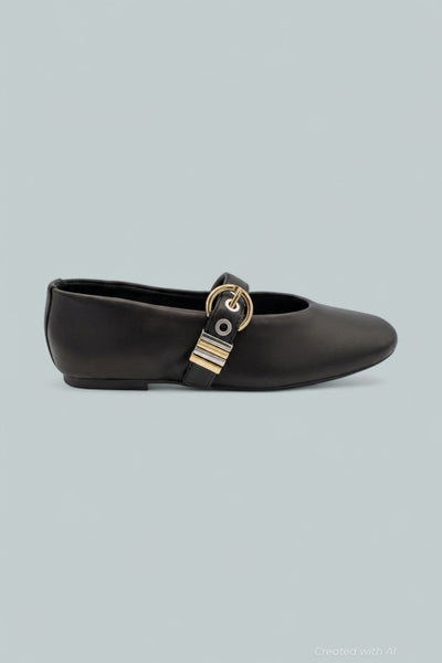 Women’s Lucia Flats - Black Leather - Flats