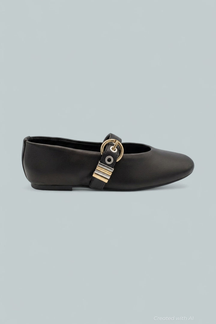 Women’s Lucia Flats - Black Leather - Flats