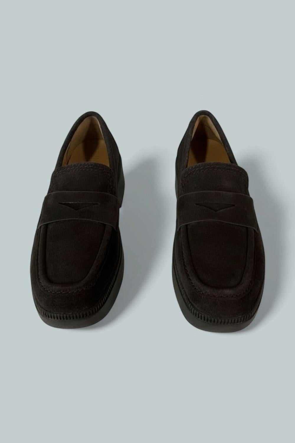 Women’s Luma Demi Wedge Loafer Pumps - Chocolate - 6.5 - Loafers