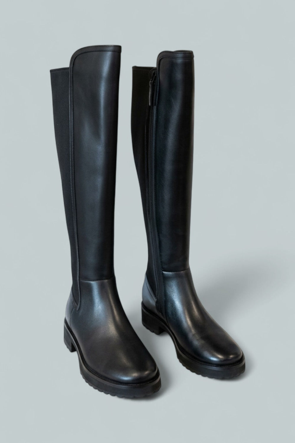 Women’s Lyndon Waterproof Tall Boots - Black Leather - 5 - Boots