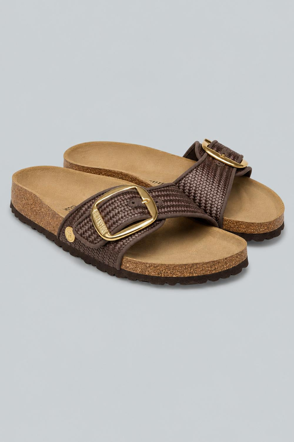 Women’s Madrid Big Buckle Raffia Sandals - Raffia Carafe - 8 8.5 US / 39 EU - Sandal