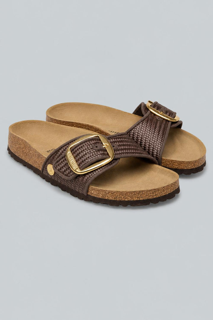 Women’s Madrid Big Buckle Raffia Sandals - Raffia Carafe - 8 8.5 US / 39 EU - Sandal