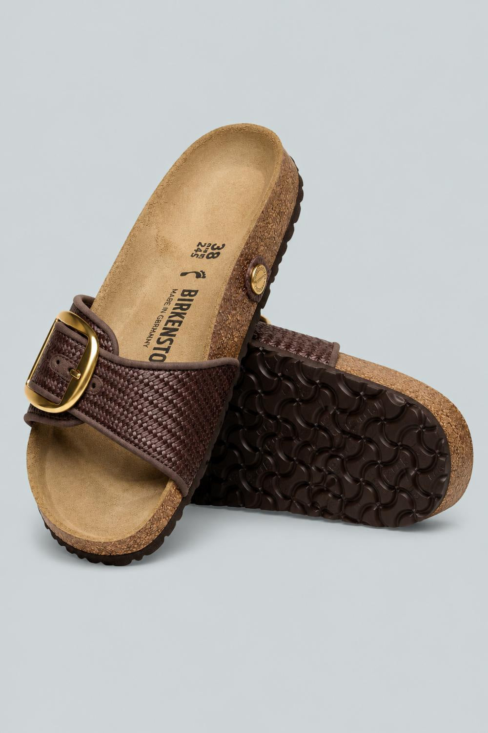 Women’s Madrid Big Buckle Raffia Sandals - Raffia Carafe - 8 8.5 US / 39 EU - Sandal