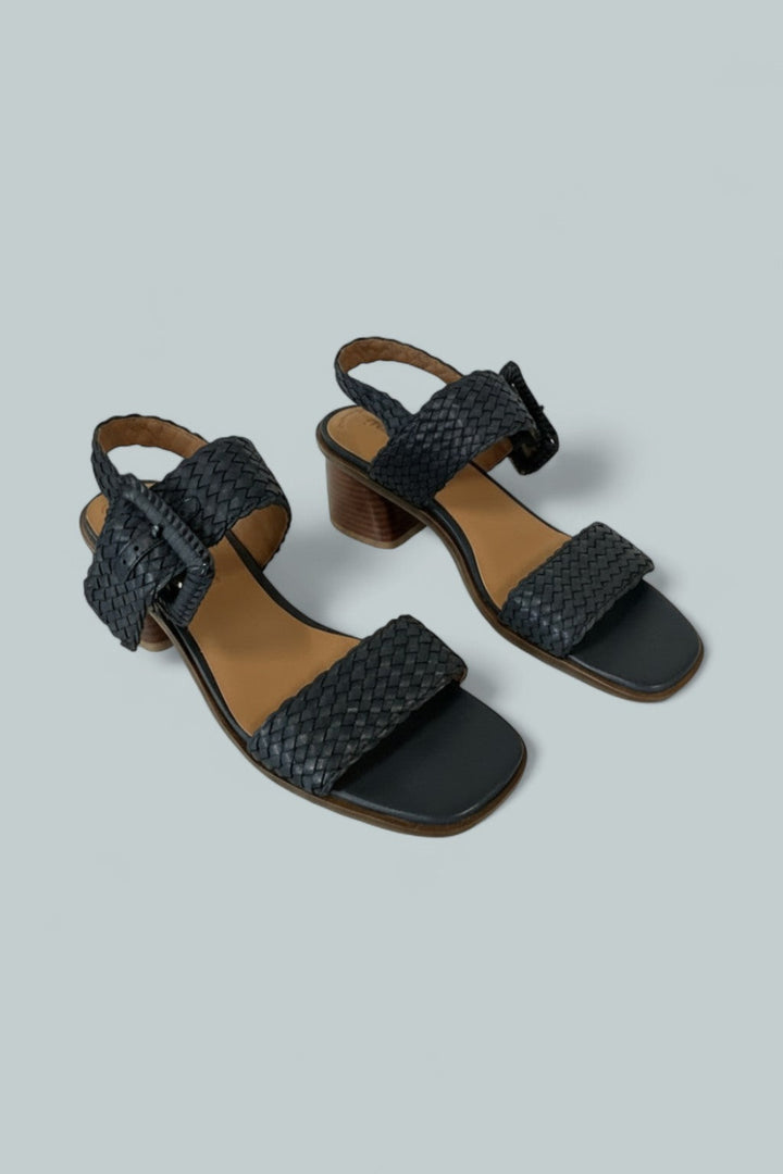 Women’s Madylyn Buckled Sandals - Navy Leather - 9.5 - Sandals