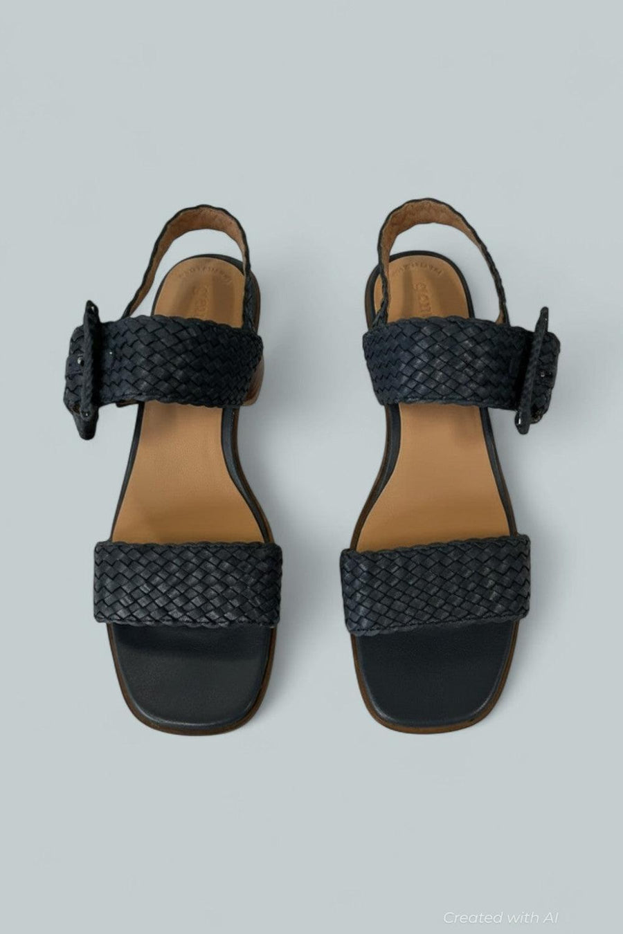 Women’s Madylyn Buckled Sandals - Navy Leather - 9.5 - Sandals
