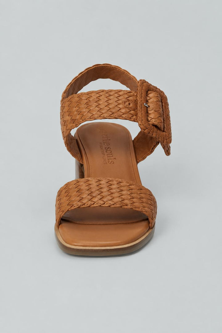 Women’s Madylyn Buckled Sandals - Tan Leather - 7 - Sandal