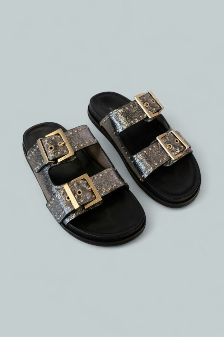 Women’s Magda Studded Sandals - Silver - 10 - Sandals