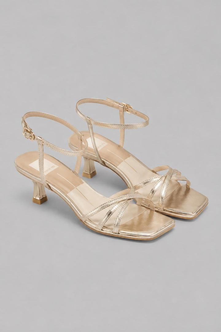 Women’s Manji Ankle Strap High Heel Sandals - Light Gold - Heels