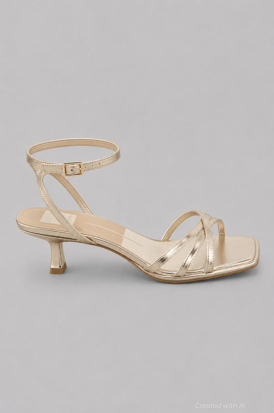 Women’s Manji Ankle Strap High Heel Sandals - Light Gold - Heels