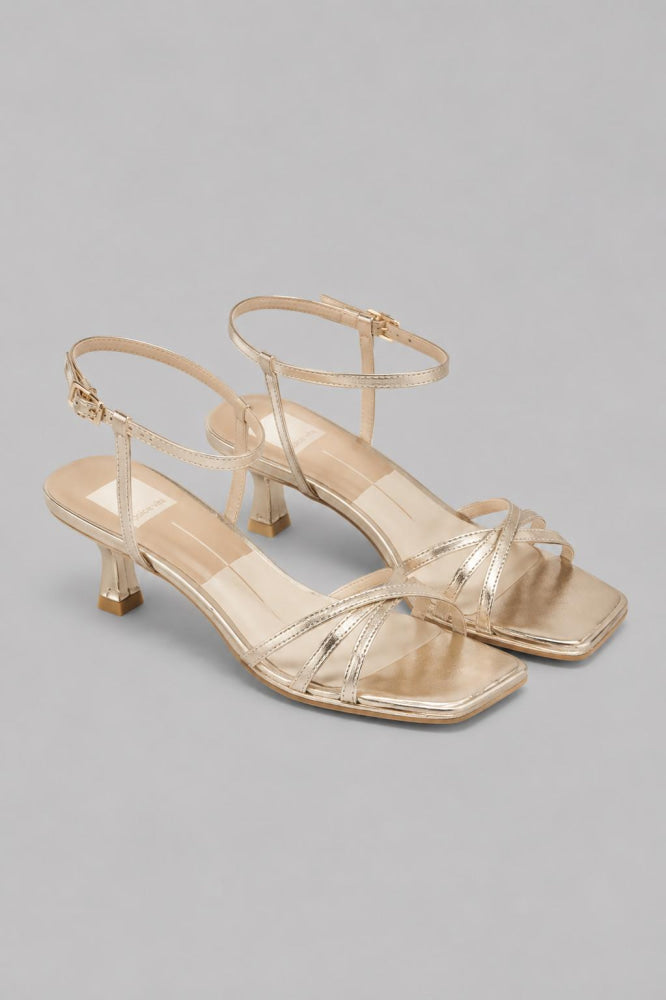 Women’s Manji Ankle Strap High Heel Sandals - Light Gold - Heels