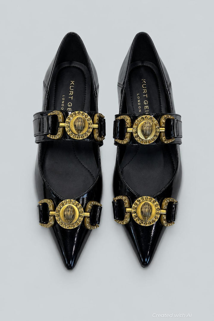 Women’s Mansion Pointed Flats - Black - 6 - Flats