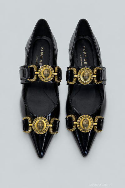 Women’s Mansion Pointed Flats - Black - 6 - Flats