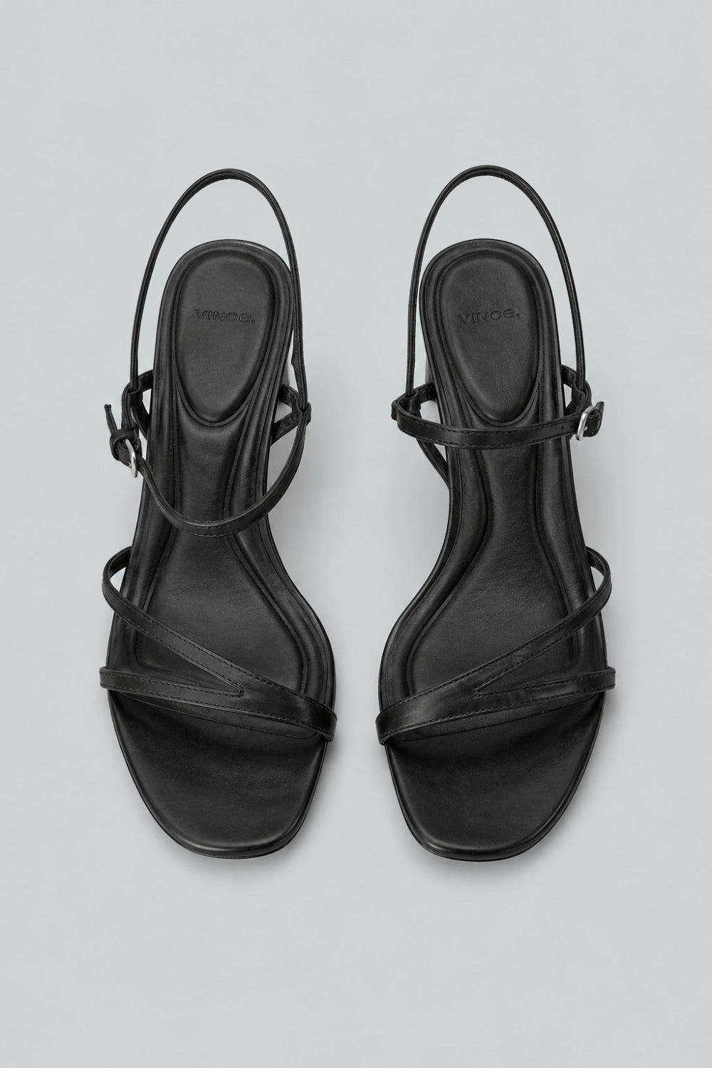 Women’s Marcela Leather Heeled Sandal - Black - 8 - Sandals