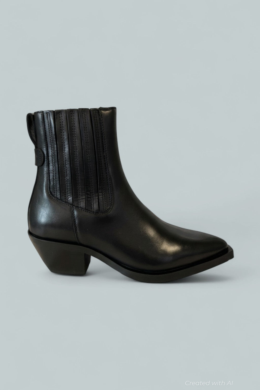 Women’s Marcie Chelsea Leather Ankle Boots - Black - Bootie